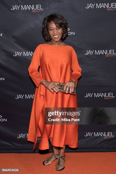 Alfre Woodard attends the Jay Manuel Beauty x Simon launch event at Highline Stages on October 25, 2017 in New York City.