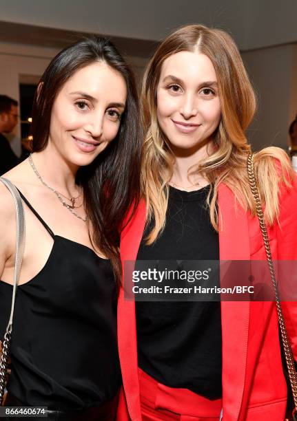 Jo Scapa and Whitney Port attend The Fashion Awards 2017 nominees cocktail reception at LECLAIREUR on October 25, 2017 in Los Angeles, California.
