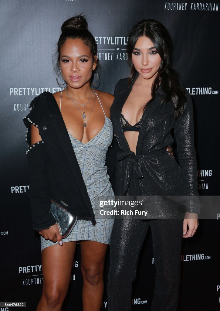 PrettyLittleThing By Kourtney Kardashian Launch - Arrivals