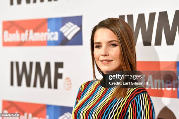 Actress Sophia Bush attends International Women's Media Foundation 2017 Courage In Journalism Awards at NeueHouse Hollywood on October 25, 2017 in...