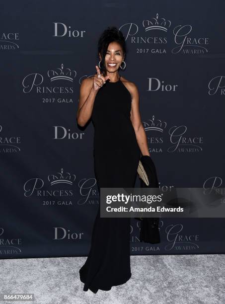 Actress Khandi Alexander arrives at the 2017 Princess Grace Awards Gala at The Beverly Hilton Hotel on October 25, 2017 in Beverly Hills, California.