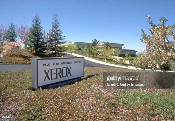 An exterior view of the Xerox Palo Alto Reseach Center is shown in Palo Alto, California. Xerox announced June 28, 2002 that the company expected a...