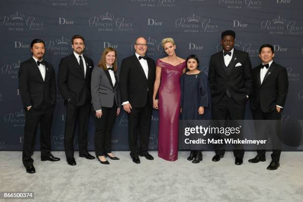 Daniel Chein, Reed Van Dyk, Megan Rossman, His Serene Highness Prince Albert II of Monaco, Her Serene Highness Princess Charlene of Monaco, Pamela...