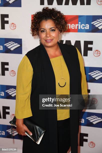 Michaela Pereira attends the International Women's Media Foundation 2017 Courage In Journalism Awards at NeueHouse Hollywood on October 25, 2017 in...