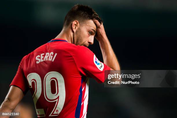 Sergi during the match between Elche CF vs. Atletico de Madrid, round of 16 -1st leg of Copa del Rey 2017/18 in Martinez Valero Stadium, Elche. 25th...