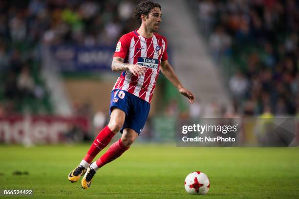 Vrsaljko during the match between Elche CF vs. Atletico de Madrid, round of 16 -1st leg of Copa del Rey 2017/18 in Martinez Valero Stadium, Elche....