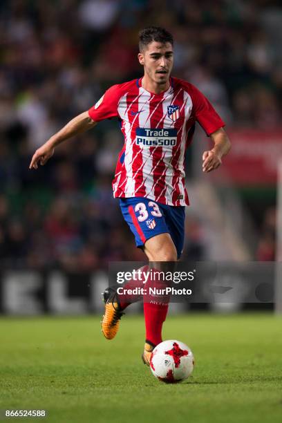 Toni Moya during the match between Elche CF vs. Atletico de Madrid, round of 16 -1st leg of Copa del Rey 2017/18 in Martinez Valero Stadium, Elche....