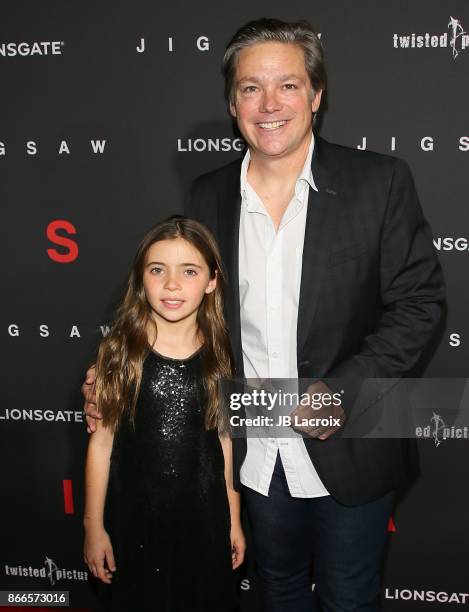 Oren Koules and Sam Koules attend the premiere of Lionsgate's "Jigsaw" on October 25, 2017 in Los Angeles, California.