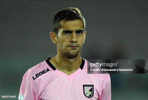 Ivaylo Chochev of US Citta di Palermo looks on before the Serie B match between FC Carpi and US Citta di Palermo on October 24, 2017 in Carpi, Italy.