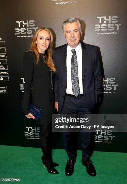 Carlo Ancelotti and Mariann Barrena McClay