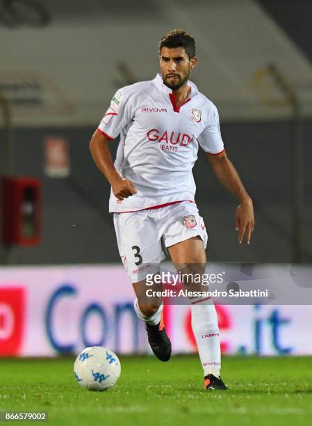 Anibal Capela of FC Carpi in action during the Serie B match between FC Carpi and US Citta di Palermo on October 24, 2017 in Carpi, Italy.