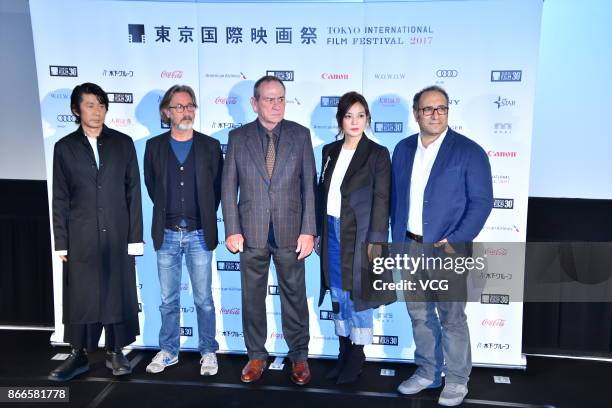 Japanese actor Masatoshi Nagase, French director Martin Provost, Judge President Tommy Lee Jones, Chinese actress Vicki Zhao and Iranian film writer...