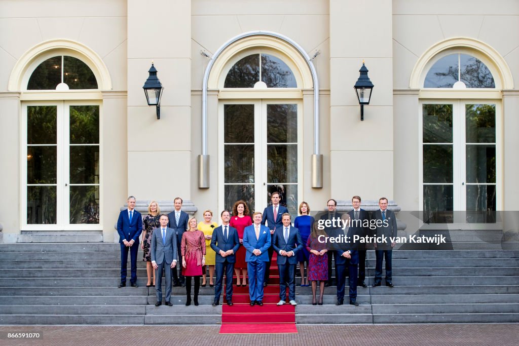 King Willem-Alexander Receives Members OF The Government At Noordeinde Palace