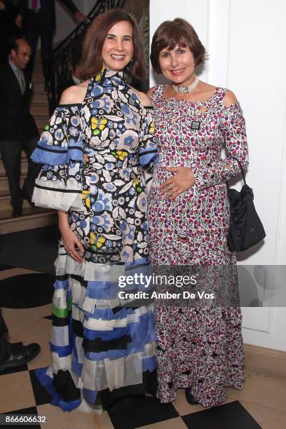 Phyllis LaRiccia and Renee Price attend "Wiener Werkstatte 1903-1932: The Luxury of Beauty" opening reception at Neue Galerie on October 25, 2017 in...