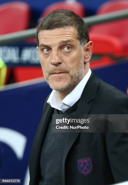 West Ham United manager Slaven Bilic during Carabao Cup 4th Round match between Tottenham Hotspur and West Ham United at Wembley Stadium, London,...