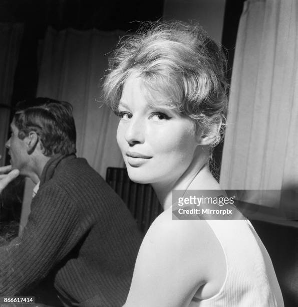Cannes Film Festival 1958, picture shows Annette Stroyberg, danish actress, Saturday 10th May 1958.