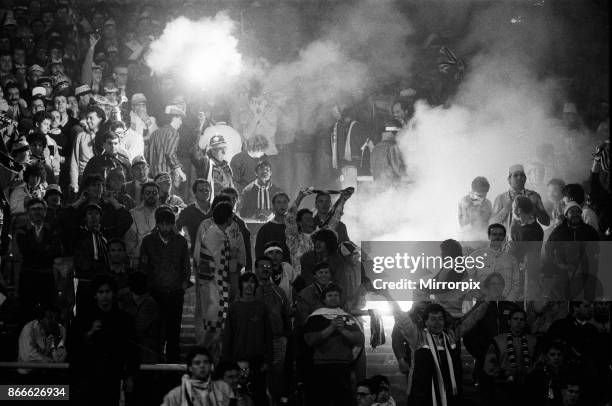 Juventus 1-0 Liverpool FC, 1985 European Cup Final, Heysel Stadium, Brussels, Wednesday 29th May 1985. Crowd Violence.