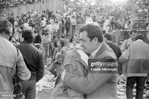 Juventus v Liverpool, 1985 European Cup Final, Heysel Stadium, Brussels, Wednesday 29th May 1985. Heysel Stadium Disaster, 39 people, mostly Juventus...