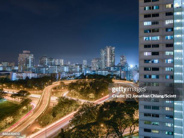 toa payoh twists - jonathan chiang stock pictures, royalty-free photos & images