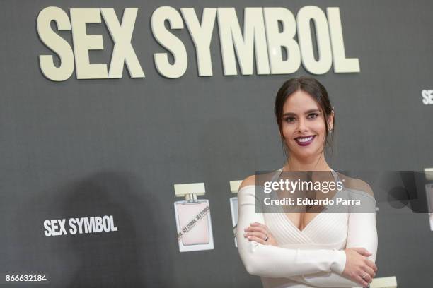 Cristina Pedroche attends the 'Sex Symbol' fragrances photocall at Eurobuilding hotel on October 26, 2017 in Madrid, Spain.