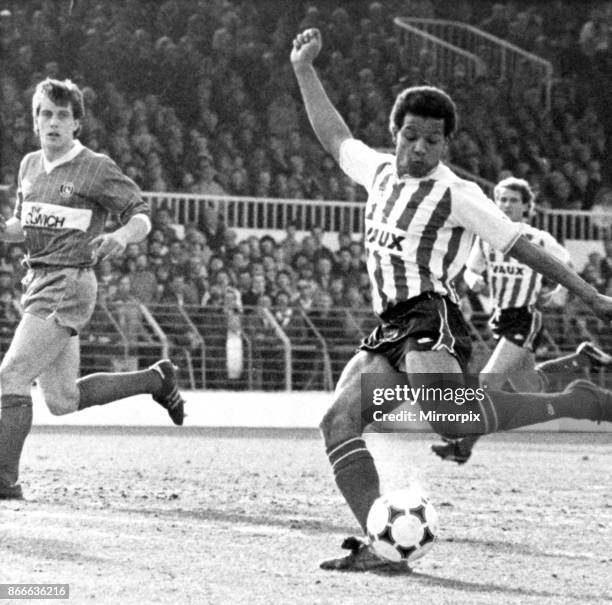 Howard Gayle is a former English footballer, seen here when he played for Sunderland. A determined Gayle takes up the running. Gayle races through...