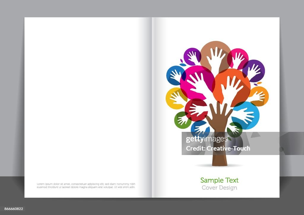 Milieu handen boom Cover ontwerp