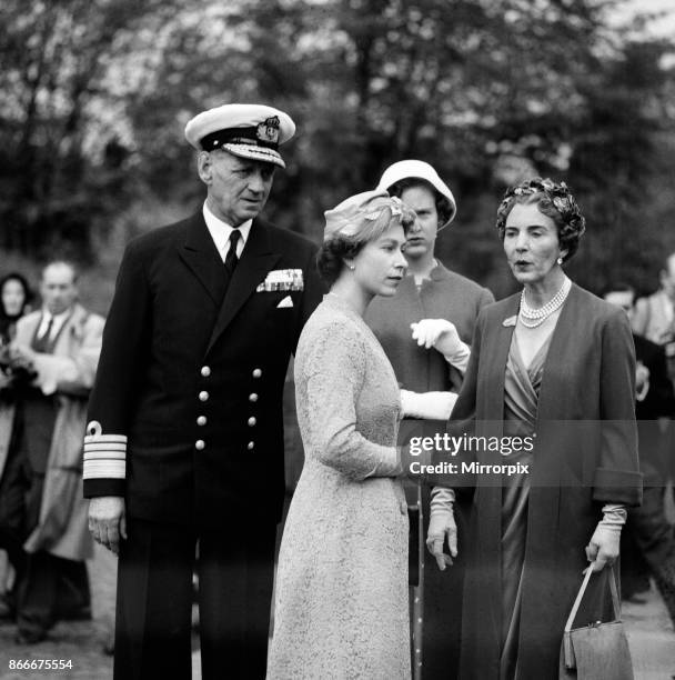 Queen Elizabeth II and Prince Philip, Duke of Edinburgh visit to Denmark. Pictured during a visit to the Memorial cemetery to the resistance movement...