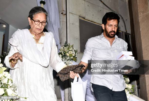Bollywood director Kabir Khan during the prayer meeting in loving memory of Ram Mukherjee at ISCON, Juhu, on October 25, 2017 in Mumbai, India. Ram...