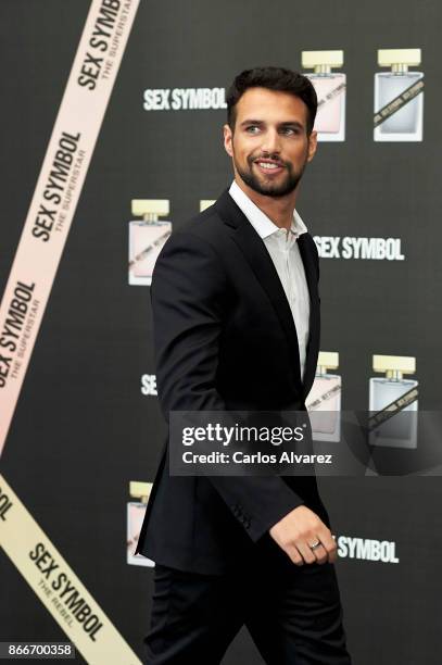 Actor Jesus Castro presents 'Sex Symbol' new fragance at the NH Eurobuilding Hotel on October 26, 2017 in Madrid, Spain.