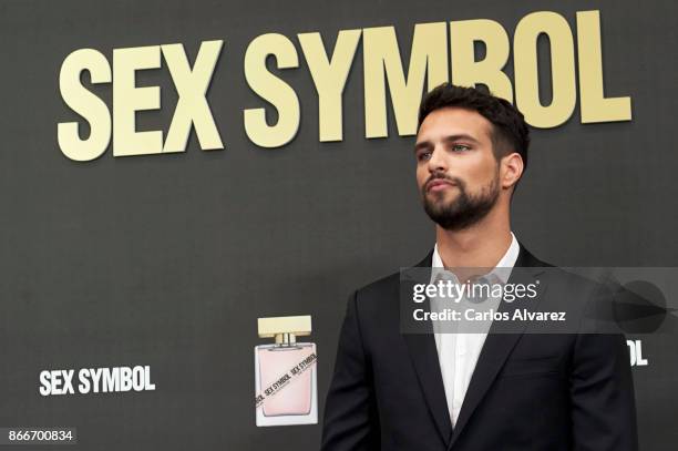 Actor Jesus Castro presents 'Sex Symbol' new fragance at the NH Eurobuilding Hotel on October 26, 2017 in Madrid, Spain.