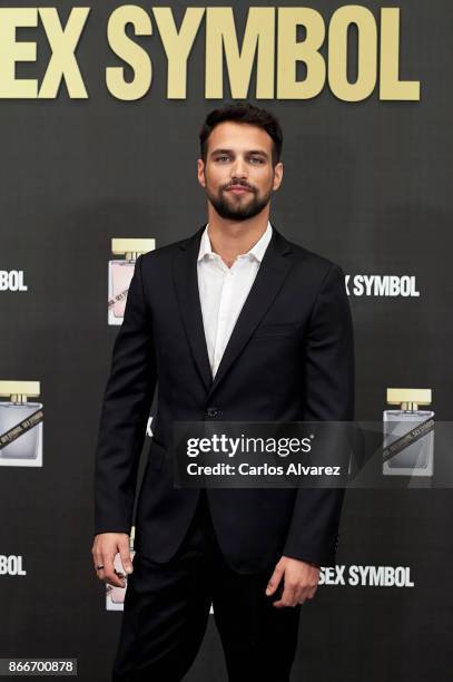 Actor Jesus Castro presents 'Sex Symbol' new fragance at the NH Eurobuilding Hotel on October 26, 2017 in Madrid, Spain.