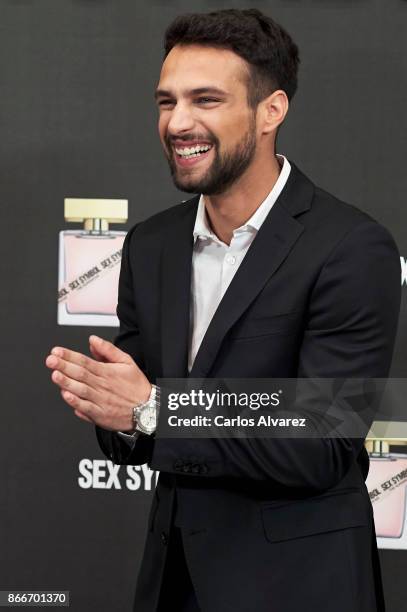 Actor Jesus Castro presents 'Sex Symbol' new fragance at the NH Eurobuilding Hotel on October 26, 2017 in Madrid, Spain.