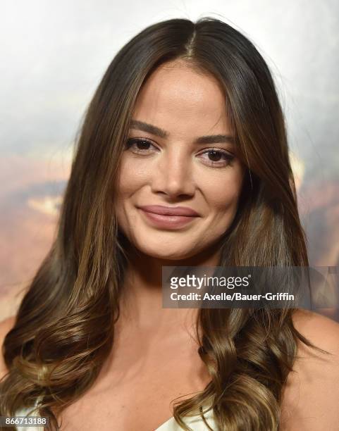 Model Keleigh Sperry arrives at the premiere of DreamWorks Pictures and Universal Pictures' 'Thank You for Your Service' at Regal LA Live Stadium 14...