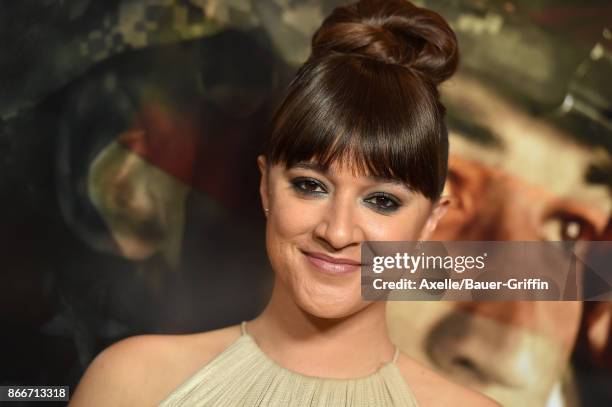 Actress Keisha Castle-Hughes arrives at the premiere of DreamWorks Pictures and Universal Pictures' 'Thank You for Your Service' at Regal LA Live...