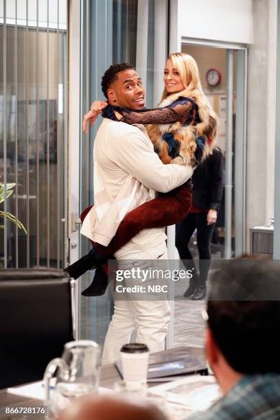 Pool Show" Episode 204 -- Pictured: Rashad Jennings as Carvell, Nicole Richie as Portia --