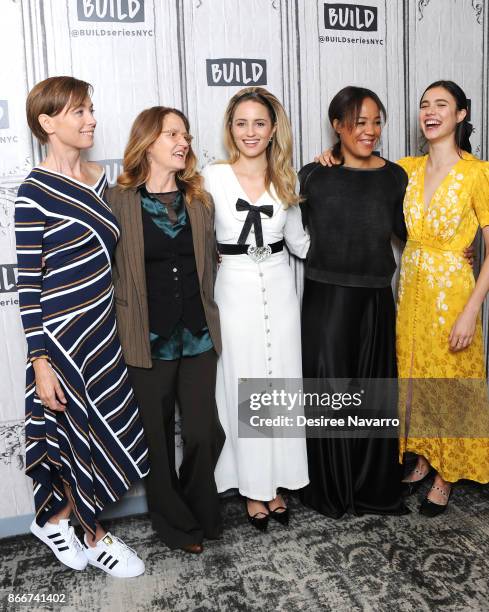 Actors Julianne Nicholson, Melissa Leo, Dianna Agron, fimmaker Maggie Betts and Margaret Qualley visit Build to discuss 'Novitiate' at Build Studio...