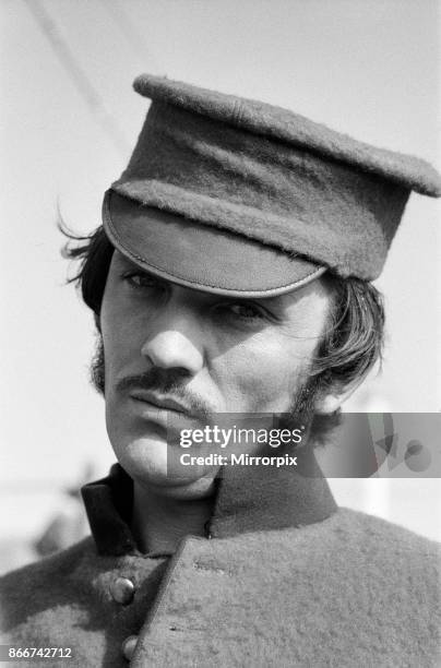 Terence Stamp on the set of 'Far from the Madding Crowd' in Weymouth, Dorset, 27th September 1966.