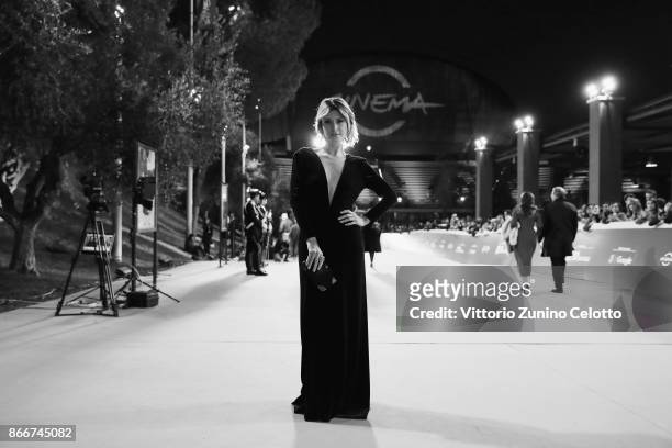 Euridice Axen walks a red carpet for 'Hostiles' during the 12th Rome Film Fest at Auditorium Parco Della Musica on October 26, 2017 in Rome, Italy. .