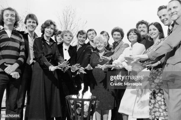 London Weekend Television photo-call to introduce some of the shows they will be presenting on television this Christmas, 12th December 1977, picture...