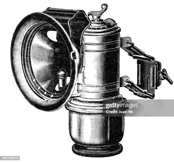 lampe fahrrad - fahrradlampe stock-grafiken, -clipart, -cartoons und -symbole