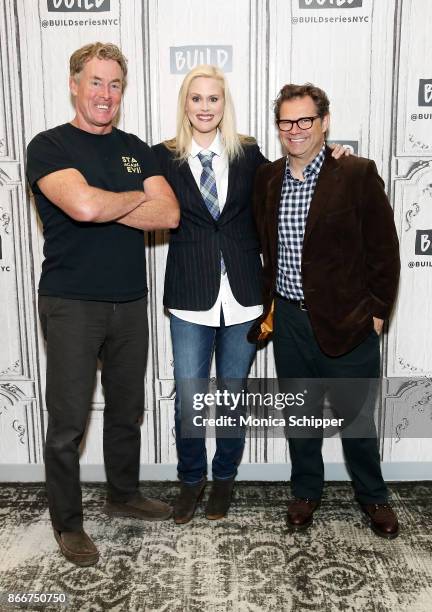John C. McGinley, Janet Varney and Dana Gould discuss "Stan Against Evil" at Build Studio on October 26, 2017 in New York City.