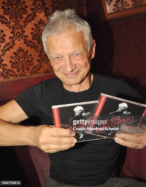 Boris Bukowski presents his new album 'Gibt's ein Leben vor dem Tod' at Cafe Jenseits on October 19, 2017 in Vienna, Austria.