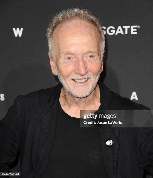 Actor Tobin Bell attends the premiere of "Jigsaw" at ArcLight Hollywood on October 25, 2017 in Hollywood, California.