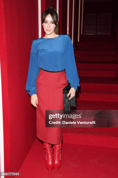 Anita Caprioli attends 'Fendi Studios' exhibition opening night during the 12th Rome Film Fest at Palazzo Della Civilta' Italiana on October 26, 2017...