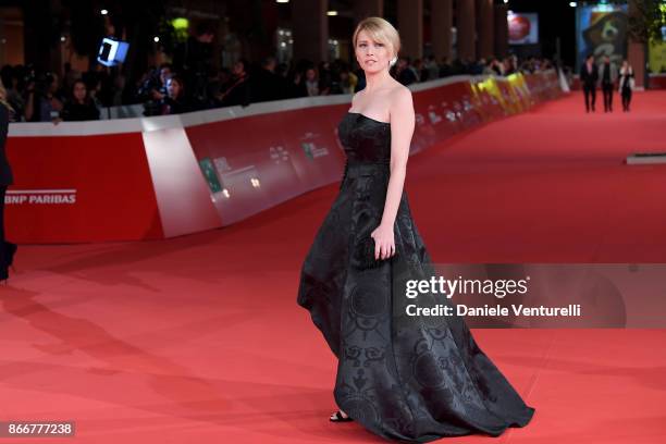 Loredana Cannata walks a red carpet for Hostiles during the 12th Rome Film Fest at Auditorium Parco Della Musica on October 26, 2017 in Rome, Italy.