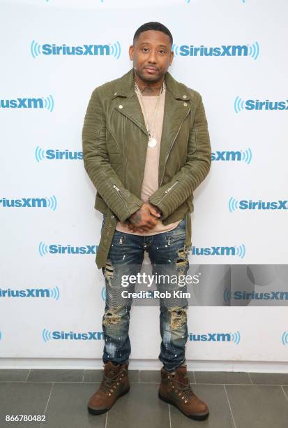 Jermaine Coleman, aka Maino visits at SiriusXM Studios on October 26, 2017 in New York City.