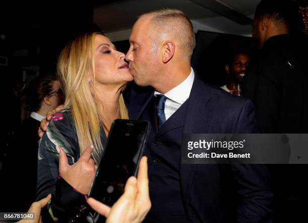 Anastasia and Judge Rinder attend the launch of the Anastacia x Arctic Circle Diamond collection at Sanctum Soho on October 26, 2017 in London,...