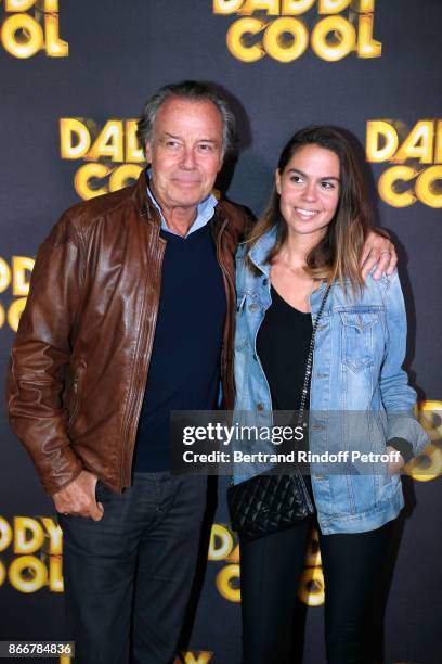 Actor of the movie Michel Leeb and his daughter Fanny attend the "Daddy Cool" Paris Premiere at UGC Cine Cite Bercy on October 26, 2017 in Paris,...