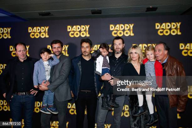 Team of the movie actors Jean-Francois Cayrey, Maxence Chanfong-Dubois, Gregory Fitoussi, Vincent Elbaz, Sarah Le Huu Nho, director Maxime Govare,...