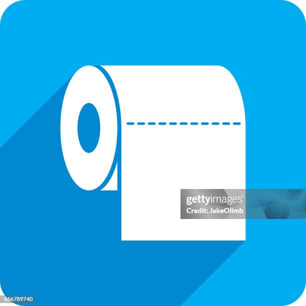 ilustrações, clipart, desenhos animados e ícones de silhueta de ícone de papel higiênico - bathroom